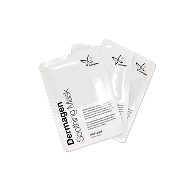Calm and repair your skin with Dermagen Soothing Mask. Infused with Snail Mucus for intensive hydration and post-care recovery. Get your glow back today!