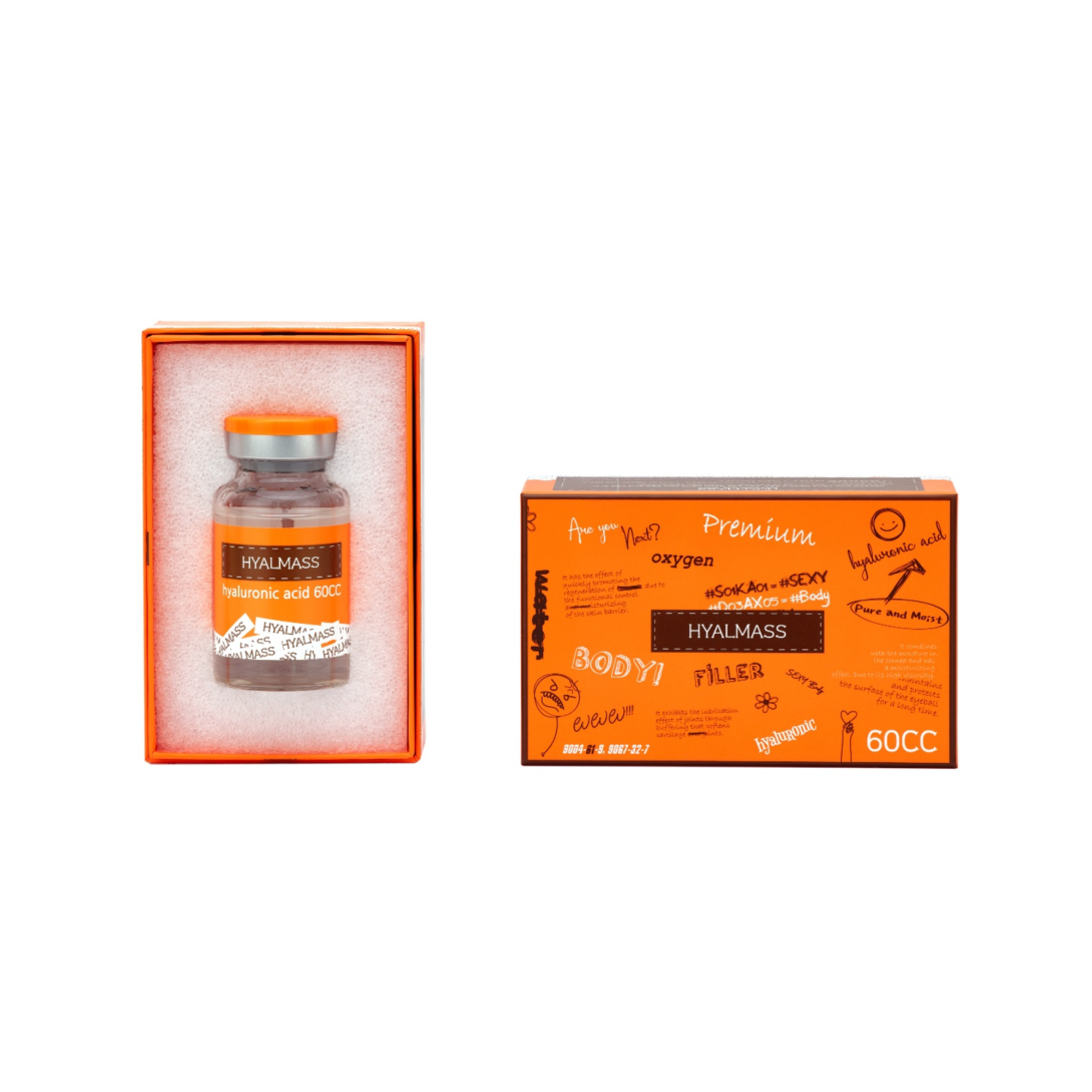 Hyalmass Bottle 60 - Premium Korean Body Filler for Wholesale