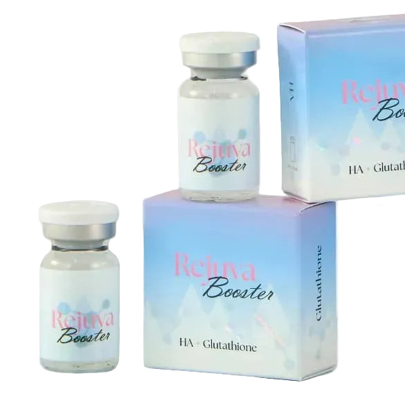 Rejuva Booster skin booster with cross-linked hyaluronic acid and glutathione for deep hydration and skin brightening